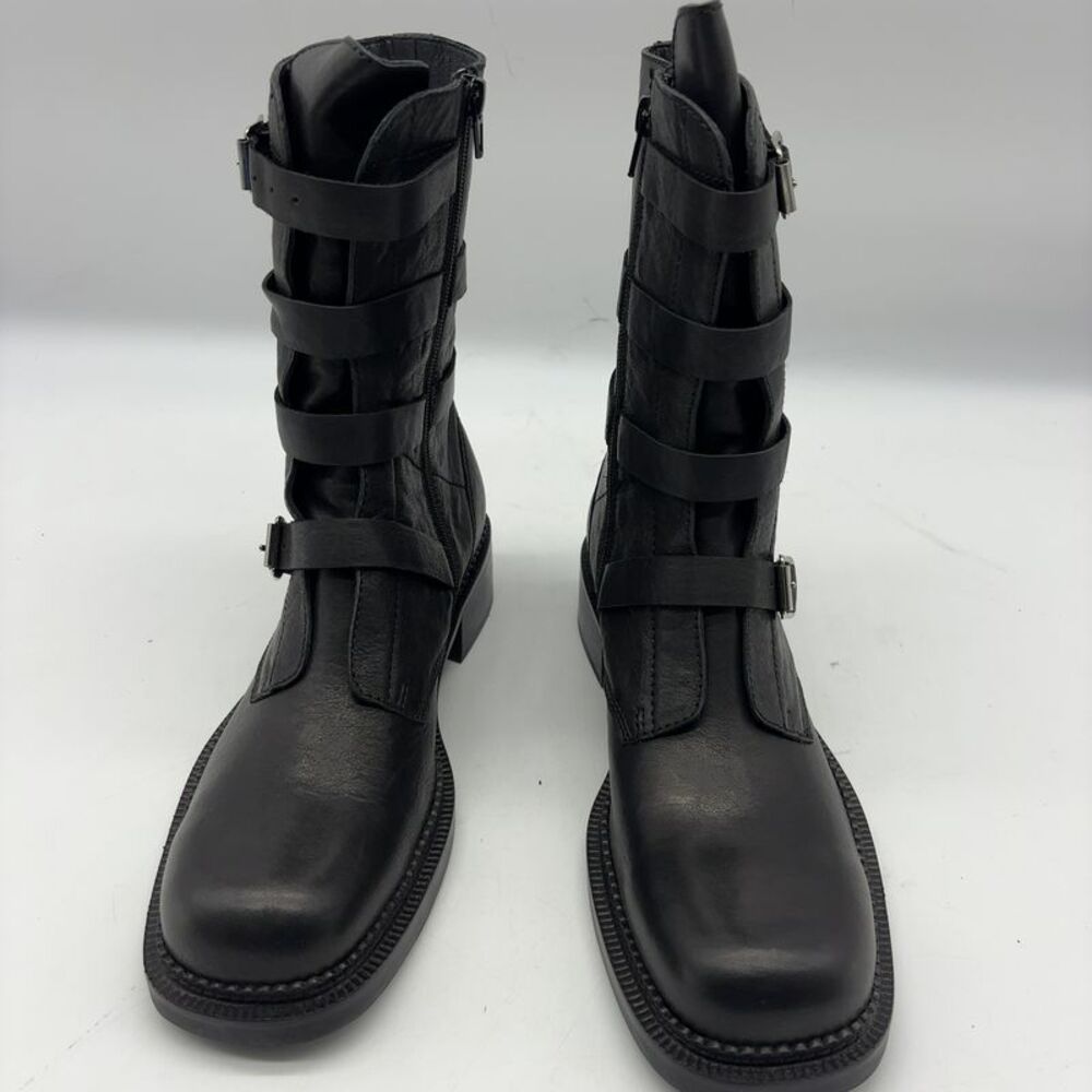 Jeffrey Campbell Moto Buckle Boots Black